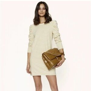 Never worn Rebecca Minkoff Striped Puff Sleeve Dress